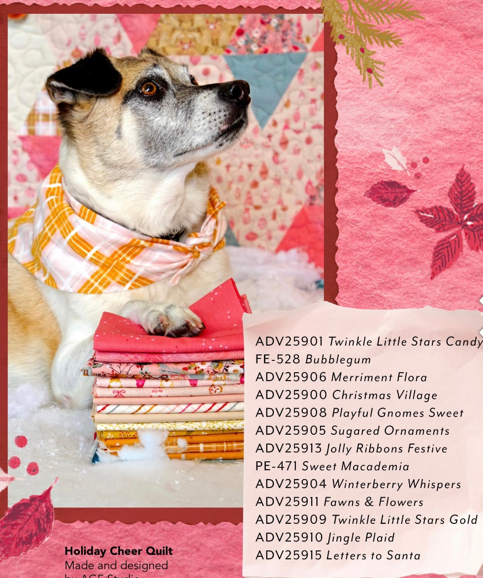 Holiday Cheer Quilt Kit - Adventale Collection Version - Pattern by AGF Studio