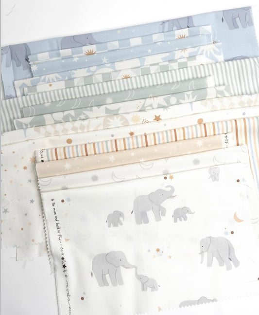 To The Moon And Back Collection Bundle - 15 Fabrics by Paper + Cloth - Moda Fabrics