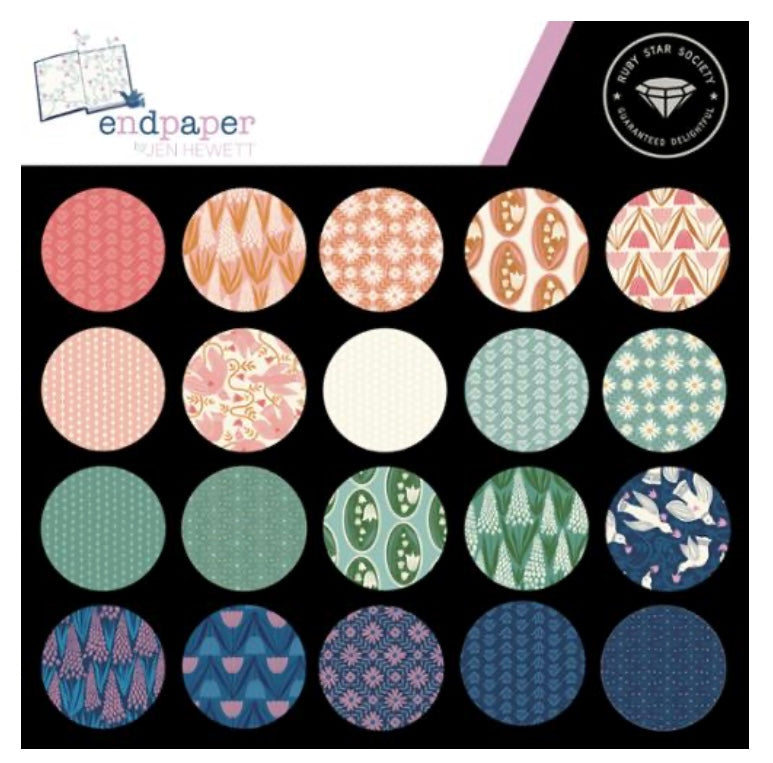 Endpaper Fat Quarter Bundle - 24 Fat Quarters by Jen Hewitt - Ruby Star Society