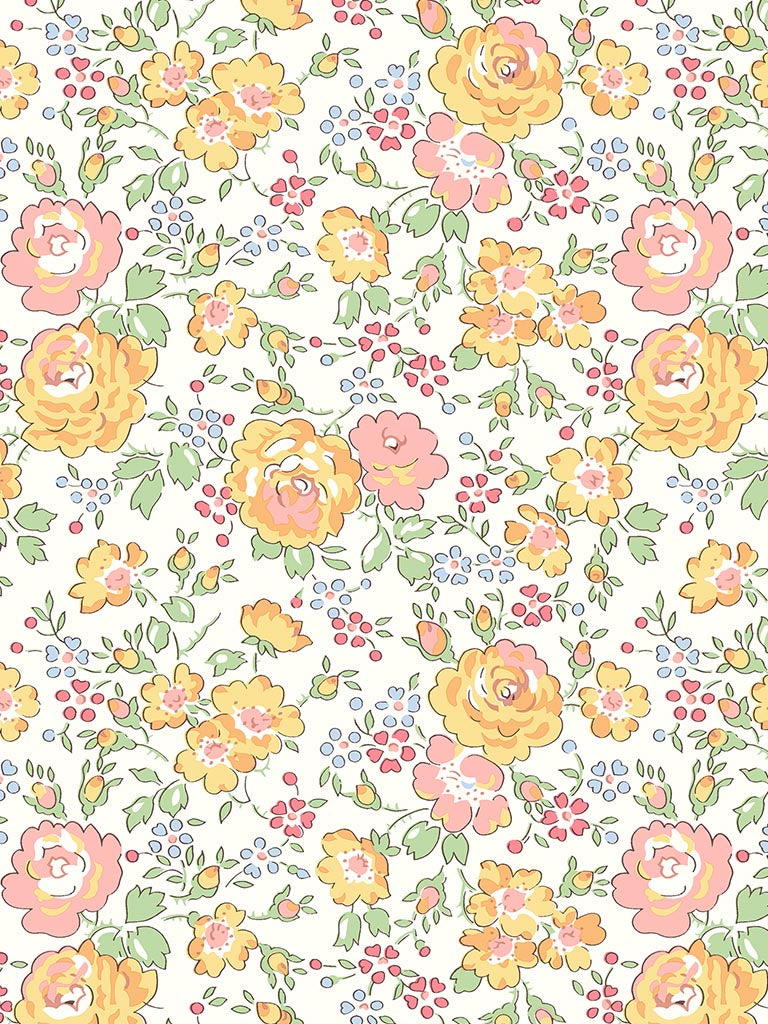 Felicite - Yellow - Tana Lawn - Liberty of London Fabrics - 100% Cotton