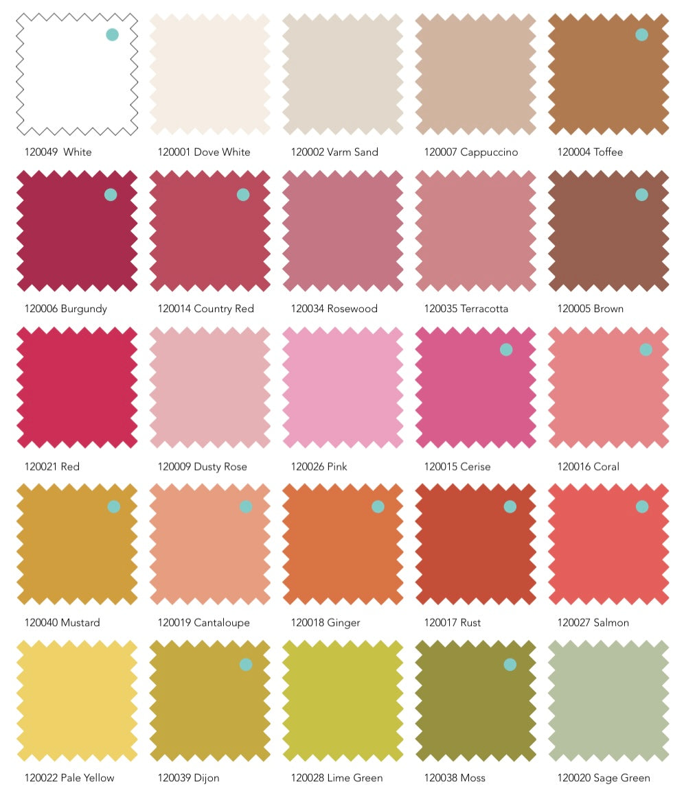 Tilda Solids Bundle - Warm - 25 Pieces - Tilda Fabrics