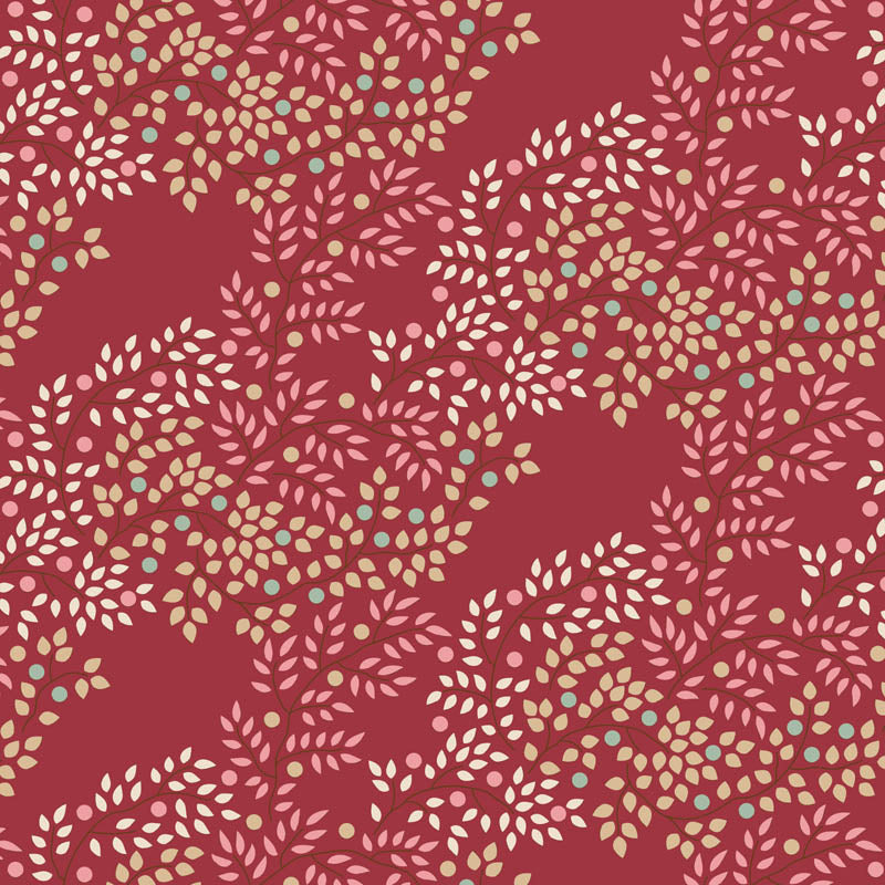 Berrytangle Burgundy - TIL130147-V15 - Creating Memories Collection - Tilda Fabrics