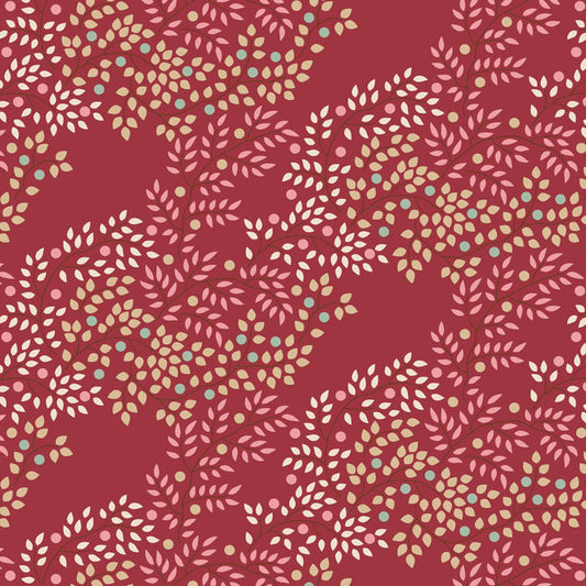 Berrytangle Burgundy - TIL130147-V15 - Creating Memories Collection - Tilda Fabrics