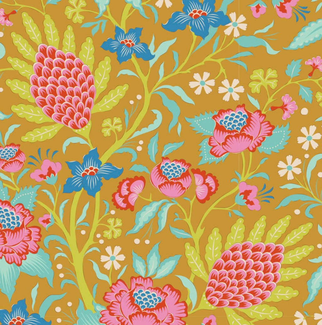 Bloomsville Collection - Yellow Bundle - 5 Fabrics - Tilda Fabrics