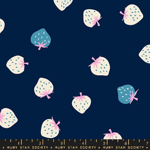Navy RS3085 21 - Strawberry Collection by Kimberly Kight - Ruby Star Society - Moda Fabrics