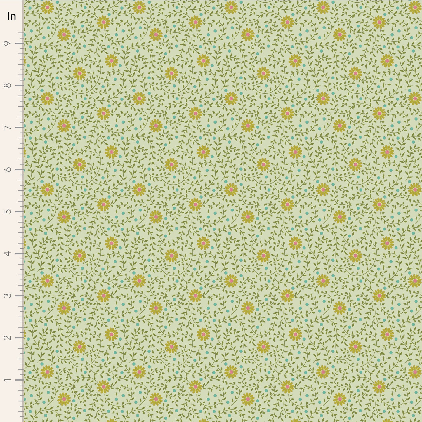 Daisydream - Pistachio - 100578 - Sanctuary Collection - Tilda Fabrics
