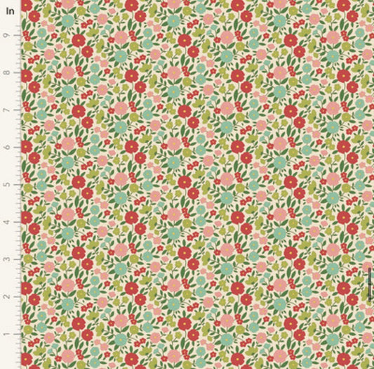 Janice - Green - 100613 - Wallflower Collection - Tilda Fabrics