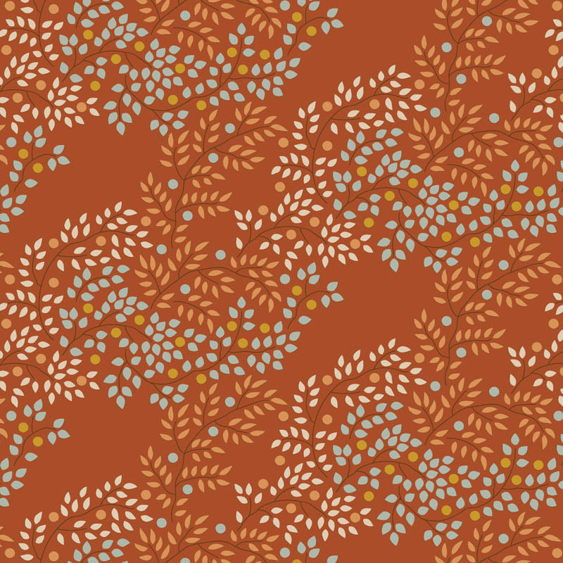 Berrytangle Copper - TIL130140-V15 - Creating Memories Collection - Tilda Fabrics