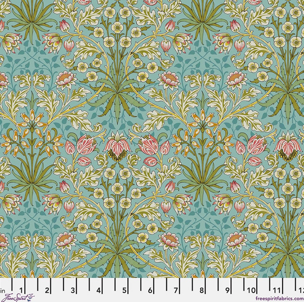 Hyacinth - Mineral - PWWM143.MINERAL - Bedford Park Collection by Morris and Co. - FreeSpirit Fabrics