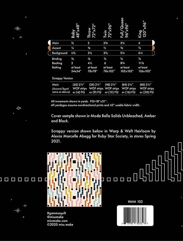 Gamma Quilt Pattern by Miss Make