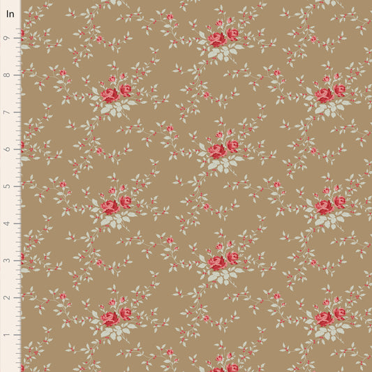 Noel - Taupe - 110149 - Merry Little Christmas Blender Collection - Tilda Fabrics