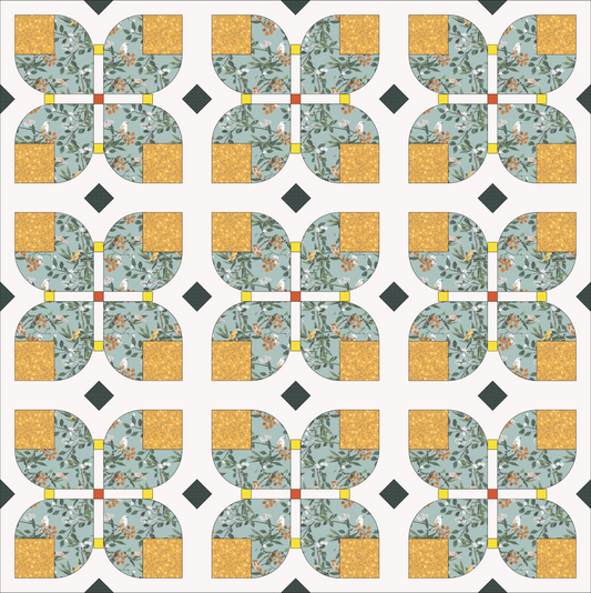 Garden Dreams Quilt Kit - Pattern by Alderwood Studio