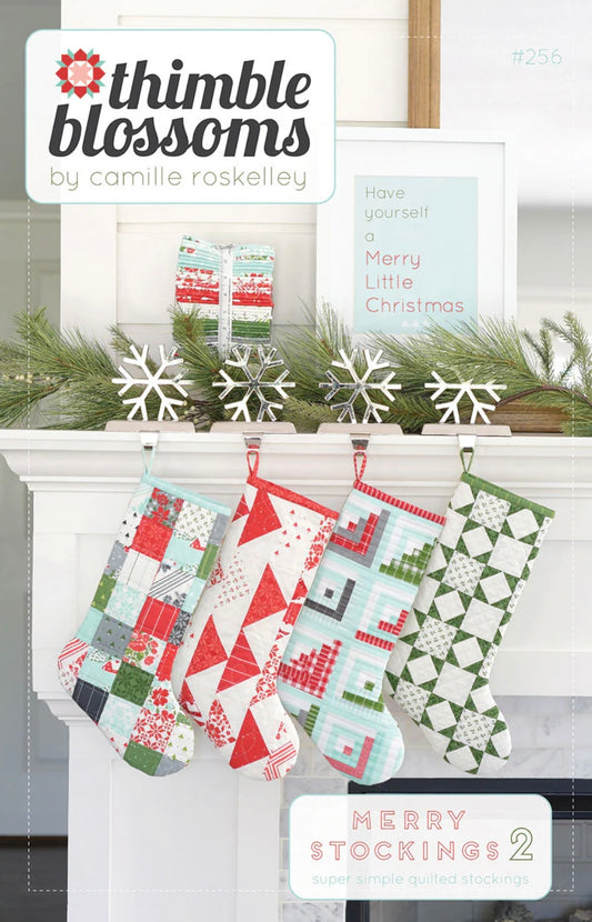 Merry Stockings 2 Pattern by Camille Roskelley of Thimble Blossoms