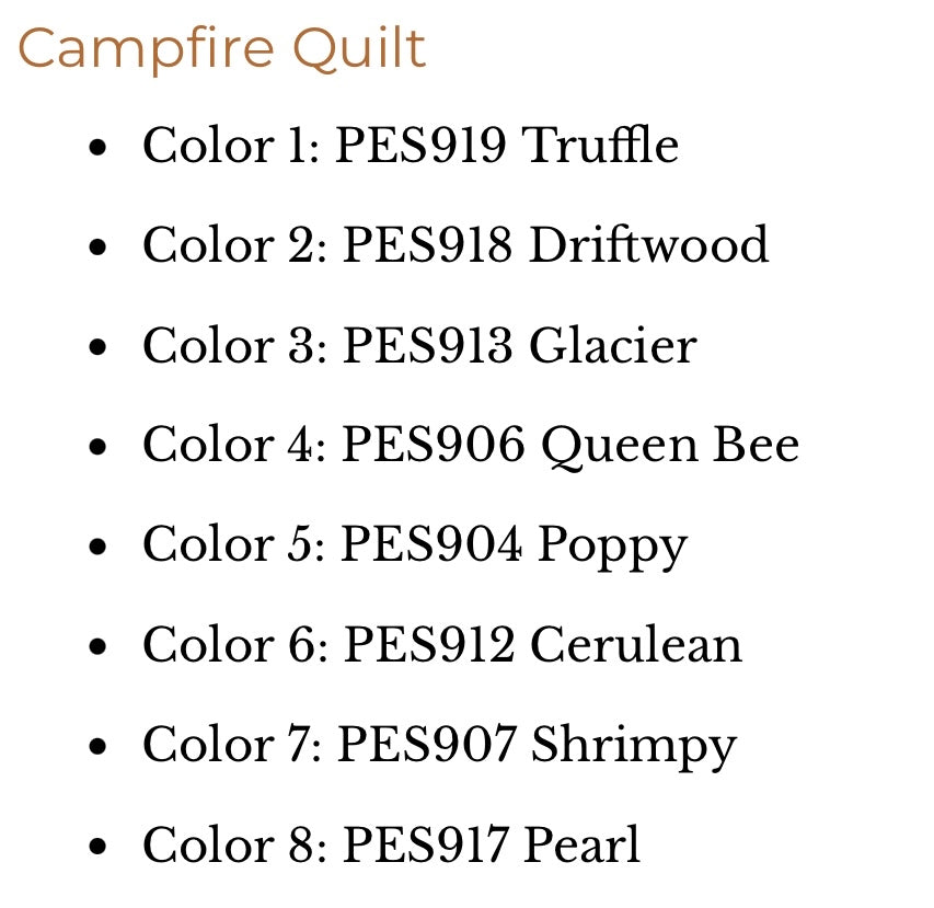 Campfire Quilt Kit - Pattern by Suzy Quilts