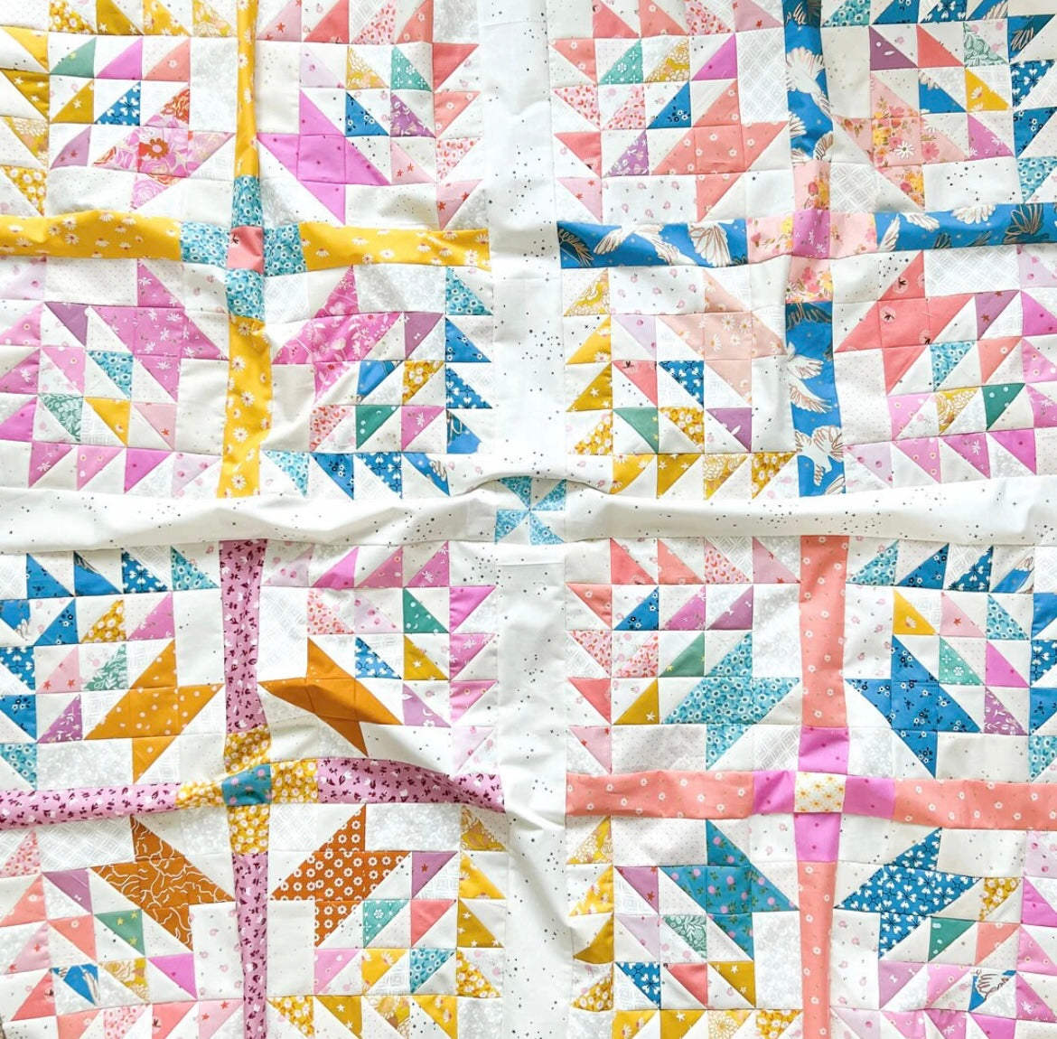 Meadowfolk Quilt Pattern by Prairie Quilt Co.