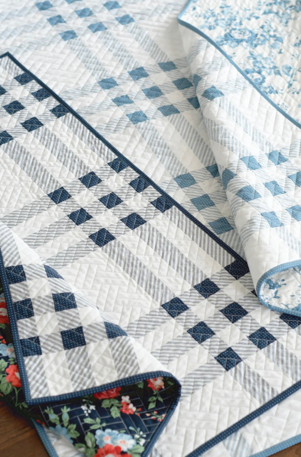 Simple Plaid Quilt Pattern by Camille Roskelley of Thimble Blossoms