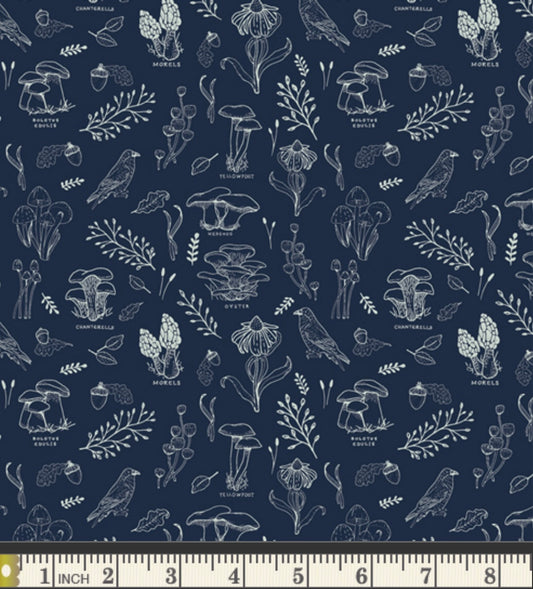 Mushroom Hunt Bay - Tomales Bay Collection by Katie O’Shea - TOB20905 - Art Gallery Fabrics