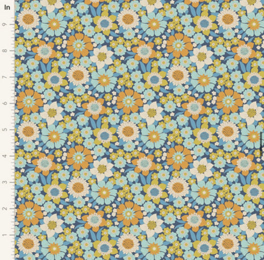 Lauren - Blue - 100603 - Wallflower Collection - Tilda Fabrics