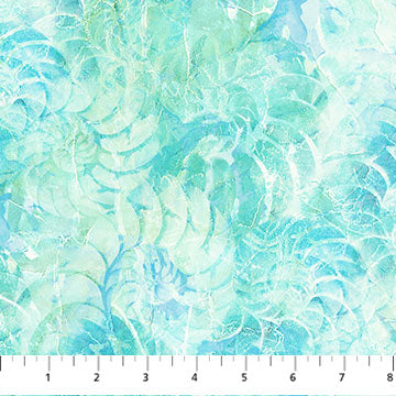Shell - Aqua - Vitamin Sea Collection - Northcott Fabrics