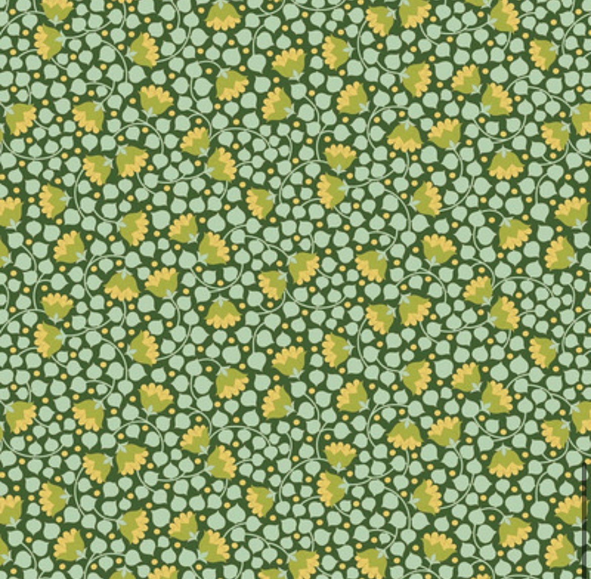 Bellflower - Pine - 110127 - Wallflower Blender Collection - Tilda Fabrics
