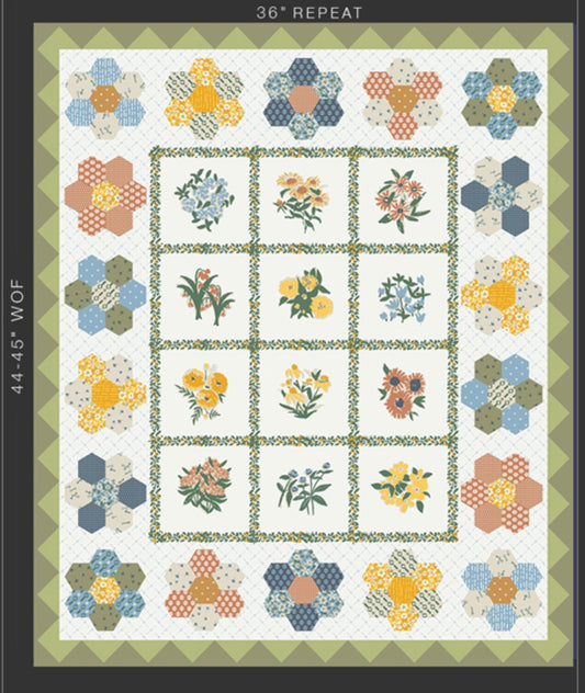 Kitchen Garden Panel - PTG43409 - Potager Collection by Sharon Holland - Art Gallery Fabrics