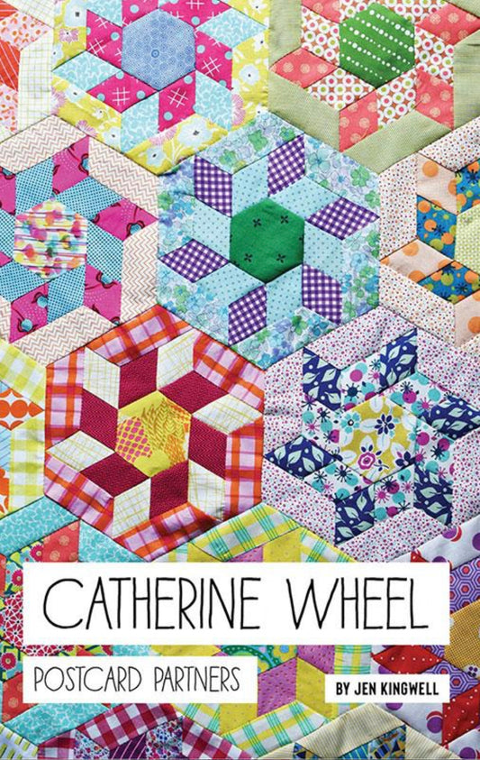 Postcard Partner Catherine Wheel by Jen Kingwell