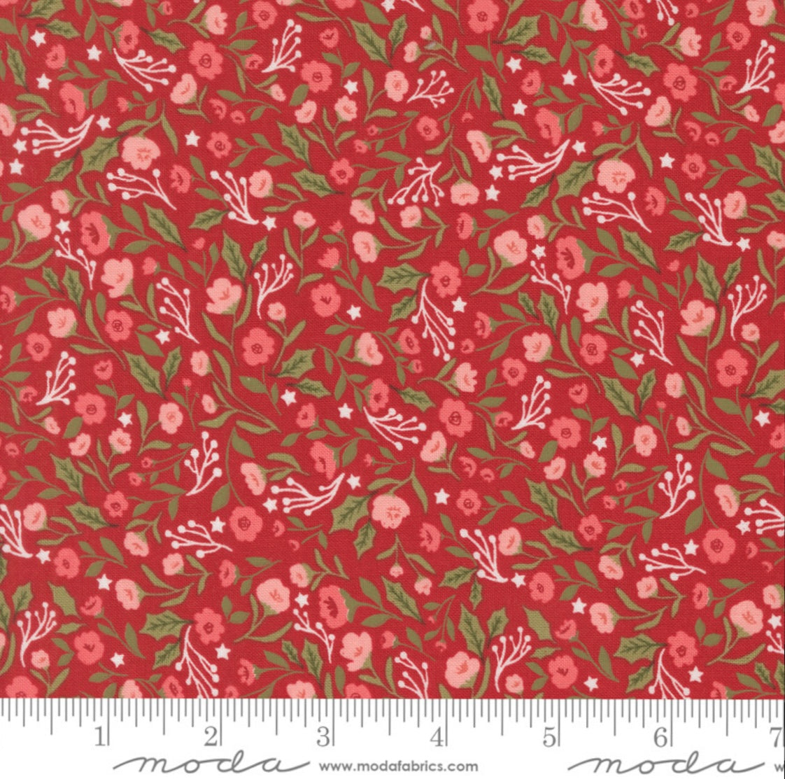 Cranberry 5241 14 - Berry and Pine Collection by Lella Boutique - Moda Fabrics