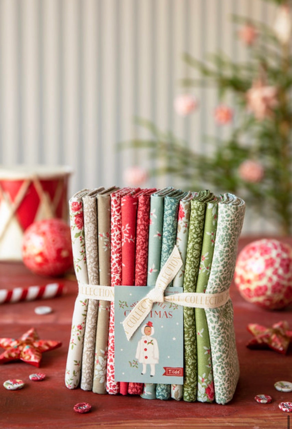 Preorder - Merry Little Christmas Blender (Eve & Noel) Collection Bundle - 12 Fabrics - Tilda Fabrics