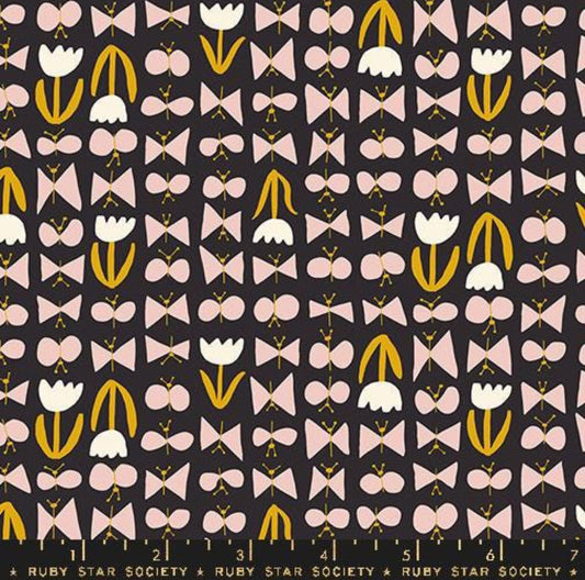 Soft Black RS3081 16 - Bird Is The Word Collection by Kimberly Kight - Ruby Star Society - Moda Fabric