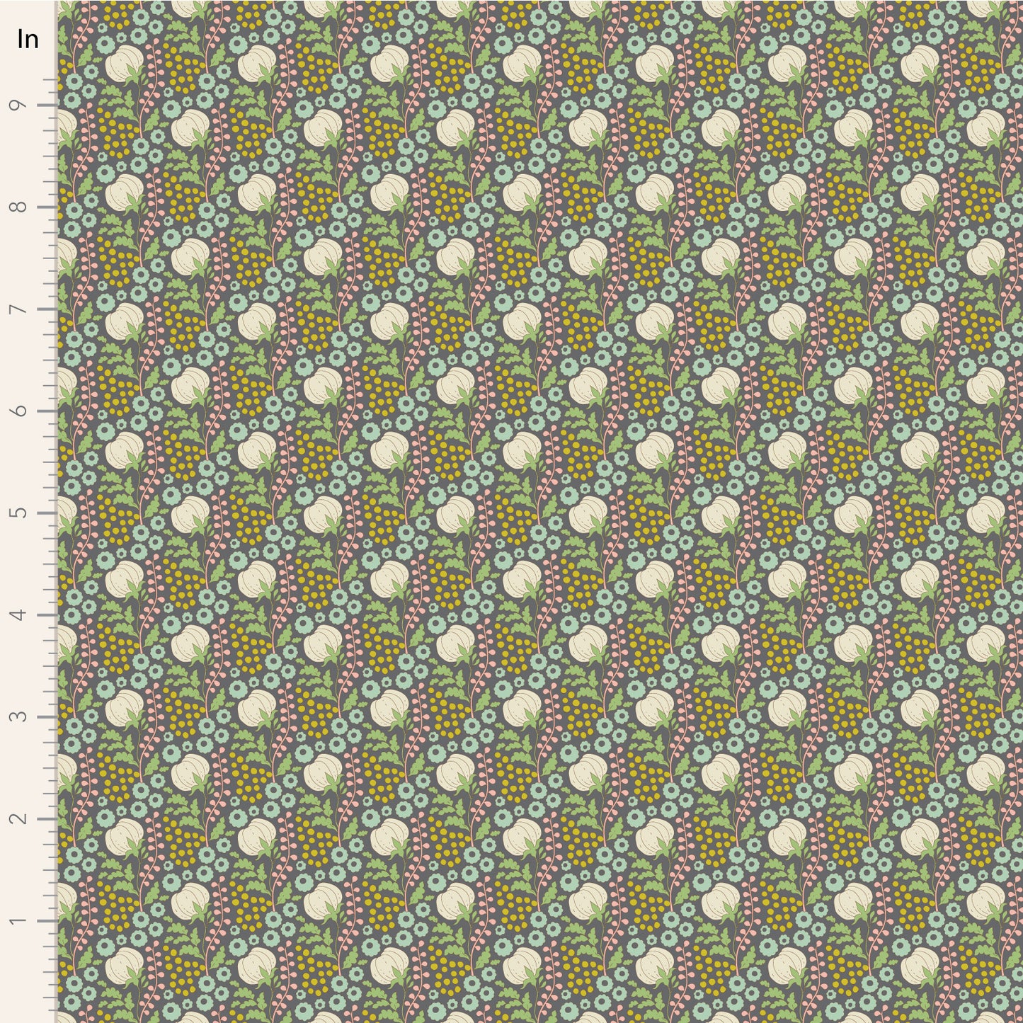 Cottonfield - Greygreen - 100579 - Sanctuary Collection - Tilda Fabrics