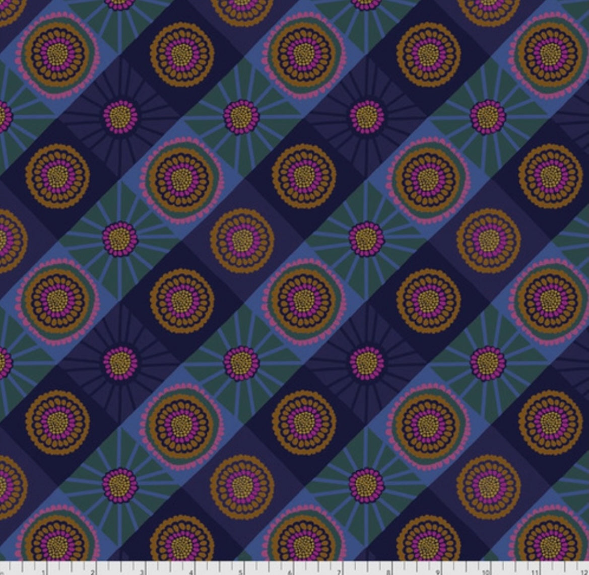 Cosmos - Ocean - Bright Eyes Collection by Anna Maria Horner - FreeSpirit Fabrics