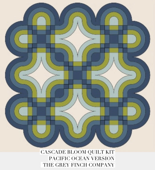 Cascade Bloom Quilt Kit - Pattern by Toad & Sew