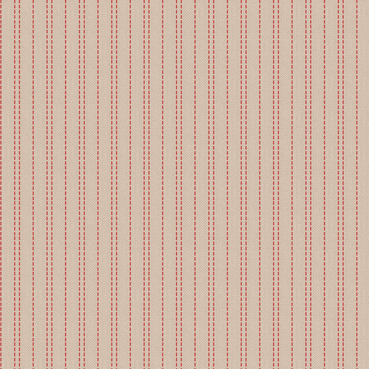 Seamstripe Red Woven - TIL160083-V15 - Creating Memories Collection - Tilda Fabrics