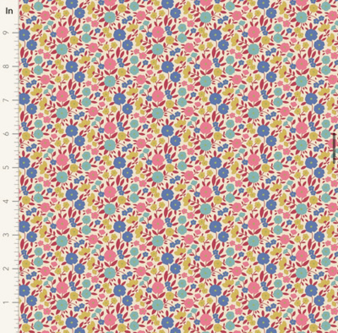 Janice - Red - 100614 - Wallflower Collection - Tilda Fabrics
