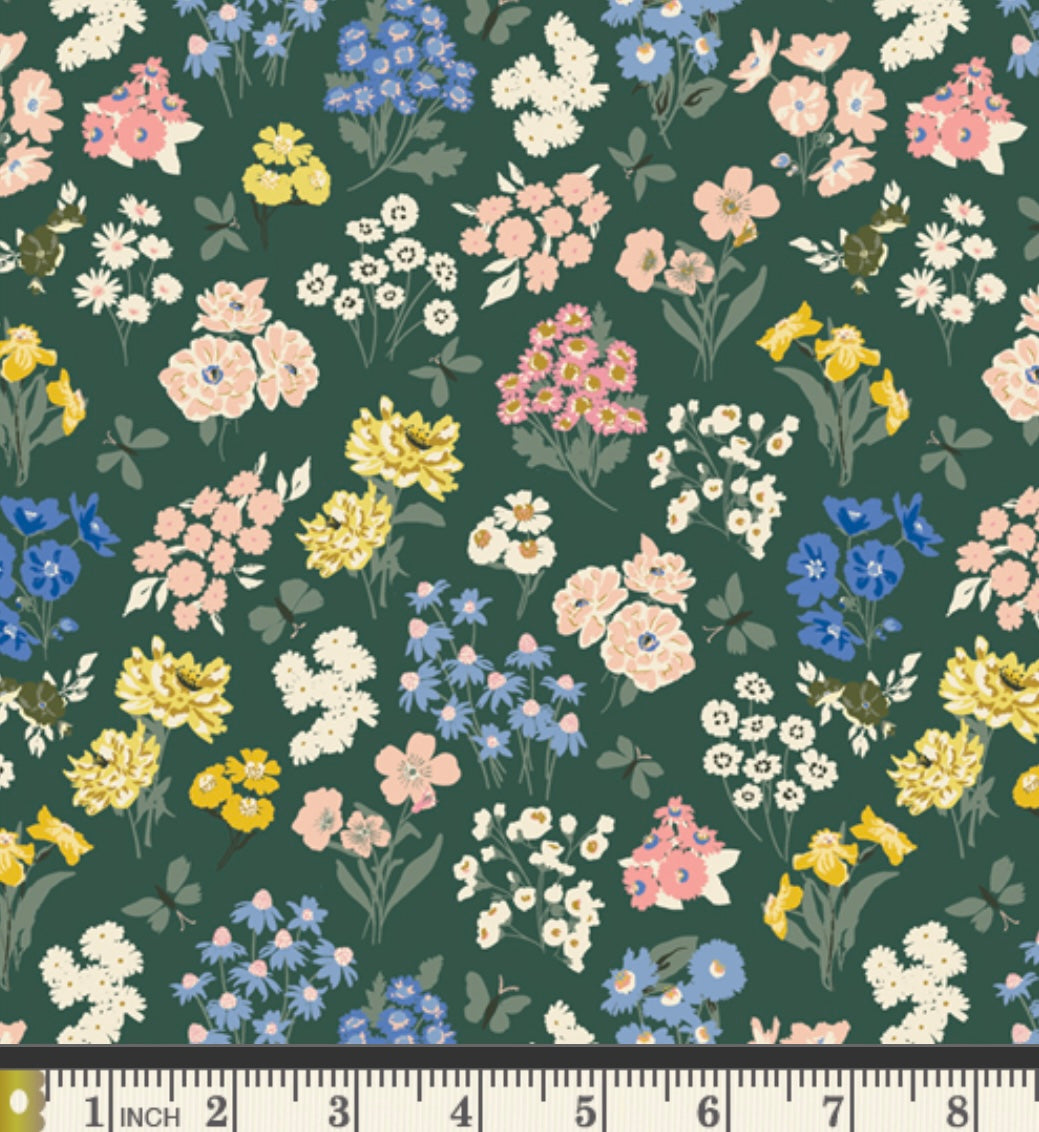 Bountiful Garden Night - AYP49203 - A Year of Petals Collection by Bonnie Christine - Art Gallery Fabrics