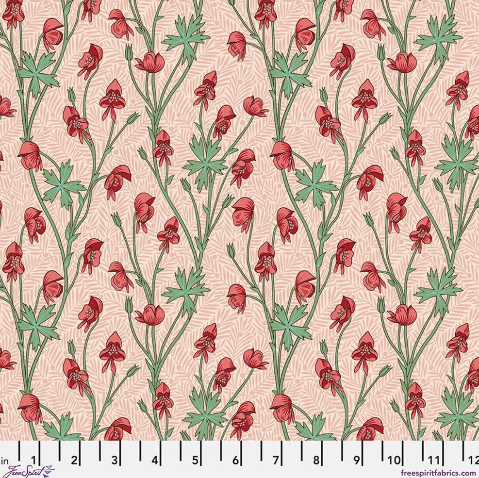 Monkshood - Fuschia - PWWM139.FUCHSIA - Bedford Park Collection by Morris and Co. - FreeSpirit Fabrics