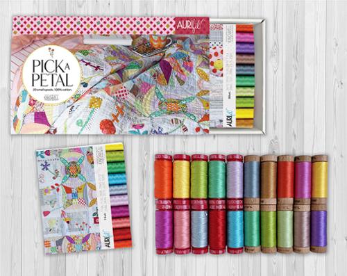 Aurifil Thread Set - 20 Spools Selected By Jen Kingwell for Pick A Petal