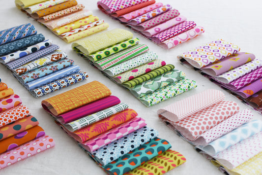 Mixed Bag of Lollies Collection Bundle - 8 Fabrics - By Jen Kingwell - Moda Fabrics