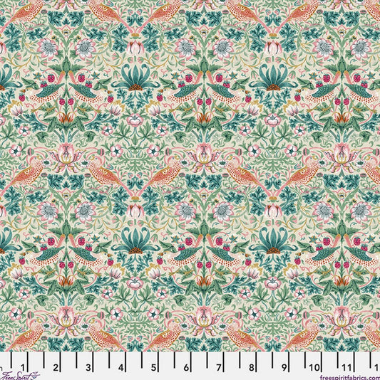 Mini Strawberry Thief - Mineral - PW WM002.MINERAL - Bedford Park Collection by Morris and Co. - FreeSpirit Fabrics