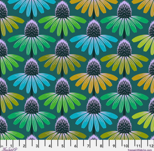 Echinacea Glow - Algae - Love Always, AM Collection by Anna Maria Horner - FreeSpirit Fabrics