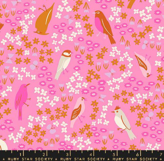 Flamingo RS 3077 12 - Bird Is The Word Collection by Kimberly Kight - Ruby Star Society - Moda Fabric