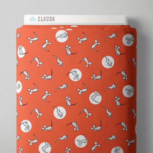Mouse - Red - 227867 - Goodnight Moon Collection by Margaret Wise Brown - Cloud9 Fabrics
