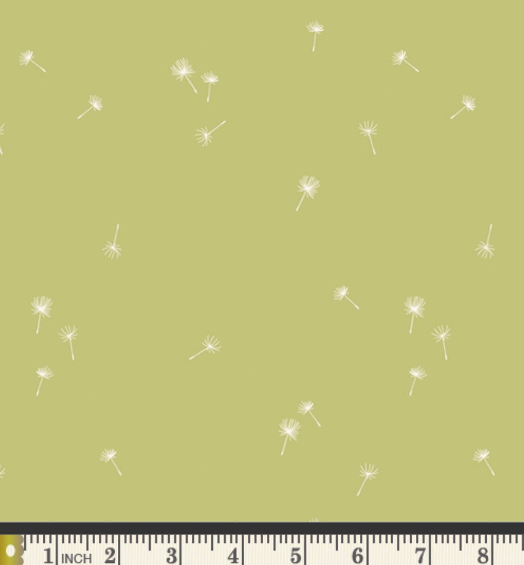 Dancing Dandelions Crisp - FRE32312 - Fresh Linen Collection by Katie O’Shea - Art Gallery Fabrics