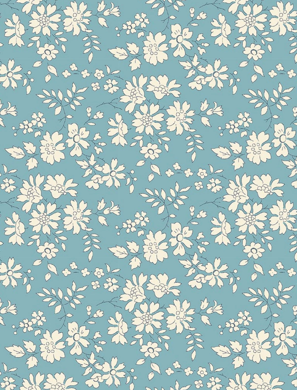 Capel - Turquoise - Tana Lawn - Liberty of London Fabrics -100% Cotton