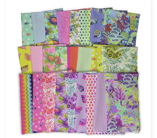 Floral Reef Collection Bundle - 25 Fabrics by Tula Pink - FreeSpirit Fabrics