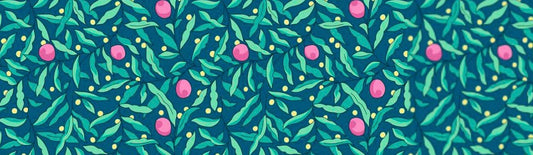 Joyous Juniper (B) - Metallic (dots) - Tana Lawn - 2025 Festive Collection - Liberty of London