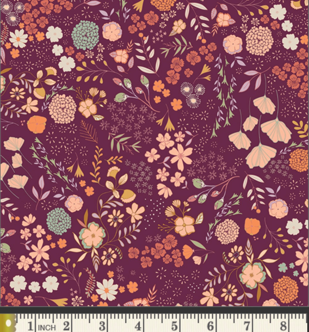 Blooming Ground Five - The Season of Tribute - Crafting Magic by Maureen Cracknell -Art Gallery Fabrics