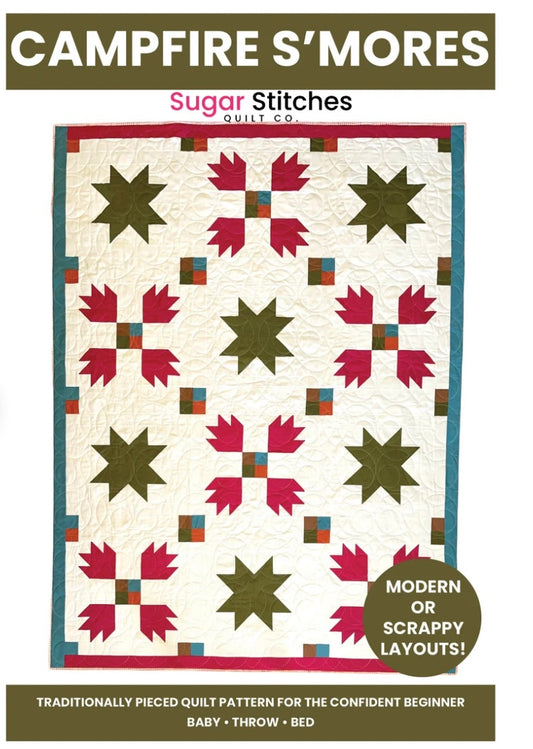 Campfire S’Mores Quilt Pattern by Sugar Stitches Quilt Co.