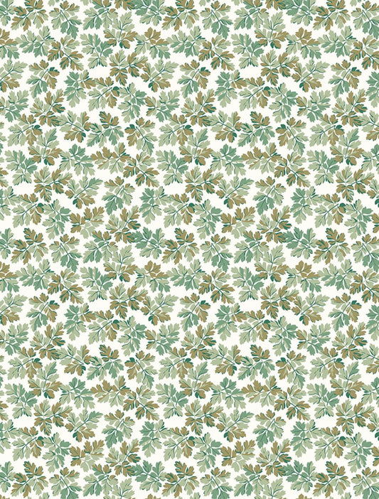 Fallen Leaves (A) - Green - Tana Lawn - Beauty and Chaos Collection - Liberty of London Fabrics