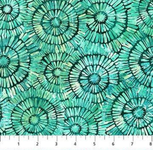 Shell - Turquoise - DP25420-66 - Vitamin Sea Collection - Northcott Fabrics